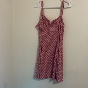 Red and blue Lily rose dress